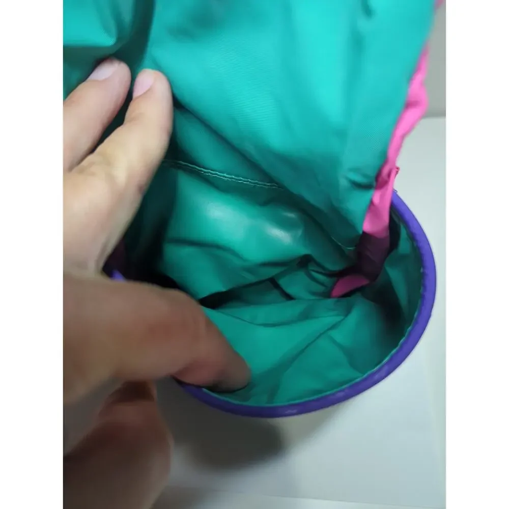Vintage Retro Original Multi Color 80s 90s Shaving Traveling Bag Colorful Rare